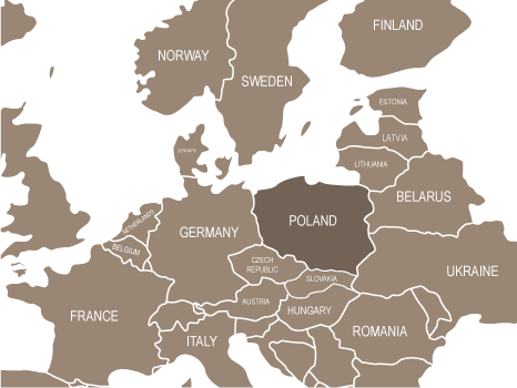 ヨーロッパ地図・ポーランド